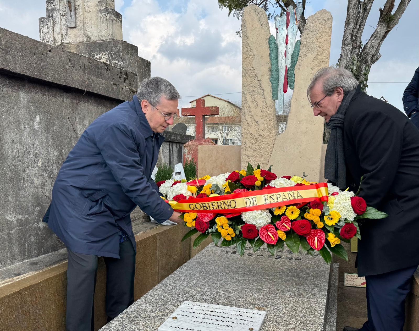 La tumba de Manuel Azaña en Montauban es declarada Lugar de Memoria Democrática por el Gobierno de España. 