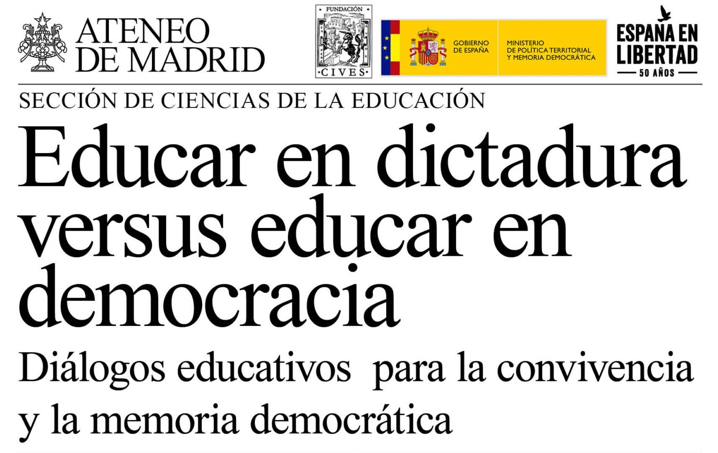 Educar en dictadura versus educar en democracia. 