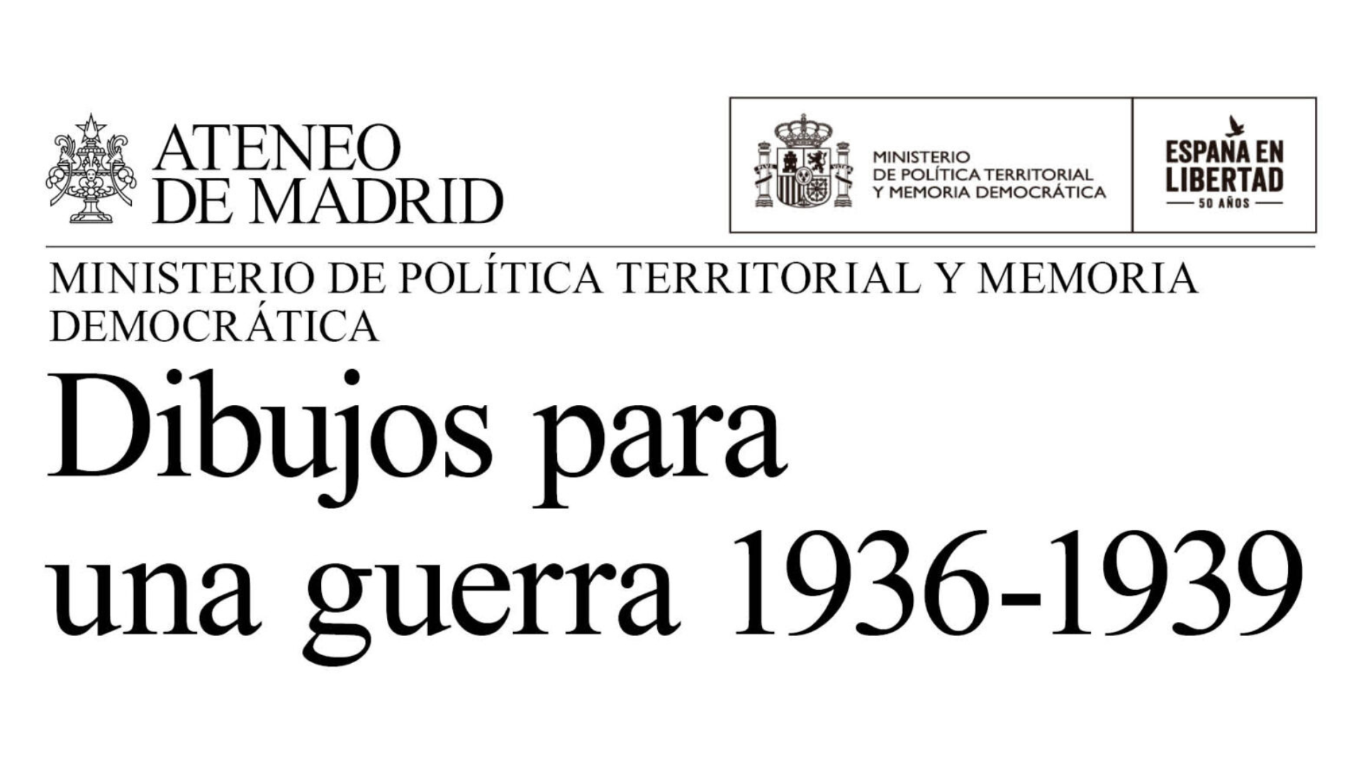 Presentación del libro 'Dibujos para una guerra 1936-1939'