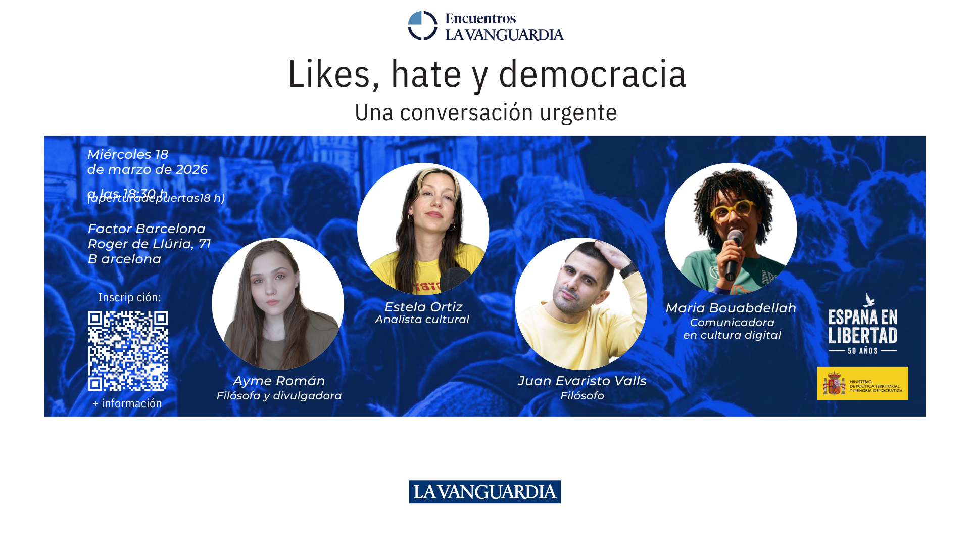 Likes, hate y democracia: una conversación urgente