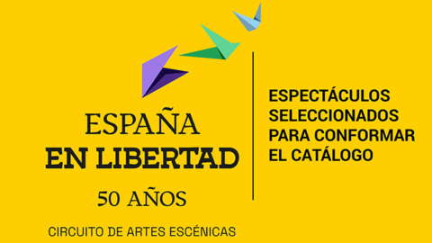 catálogo del circuito de Artes Escénicas España en libertad. 50 años